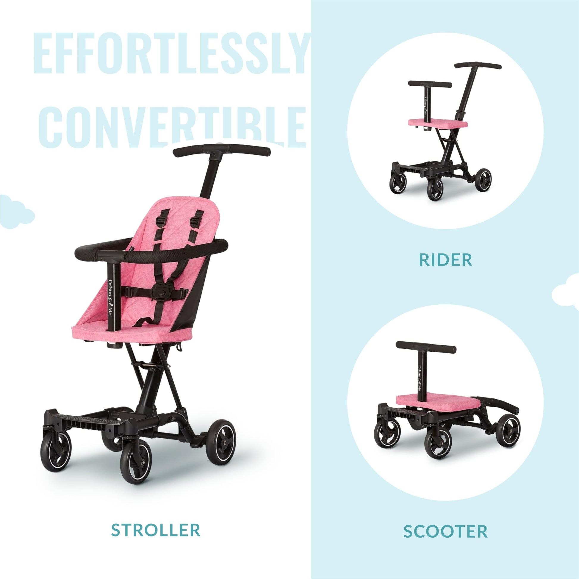 Cochecito y Silla de Paseo Dream On Me Rosa Universal Coast
