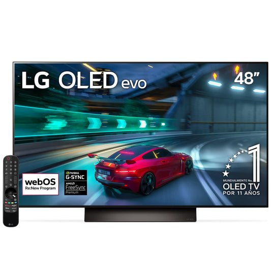 LG Pantalla OLED EVO 48 Pulgadas 4K Smart TV 2024 ThinQ AI OLED48C4PSA