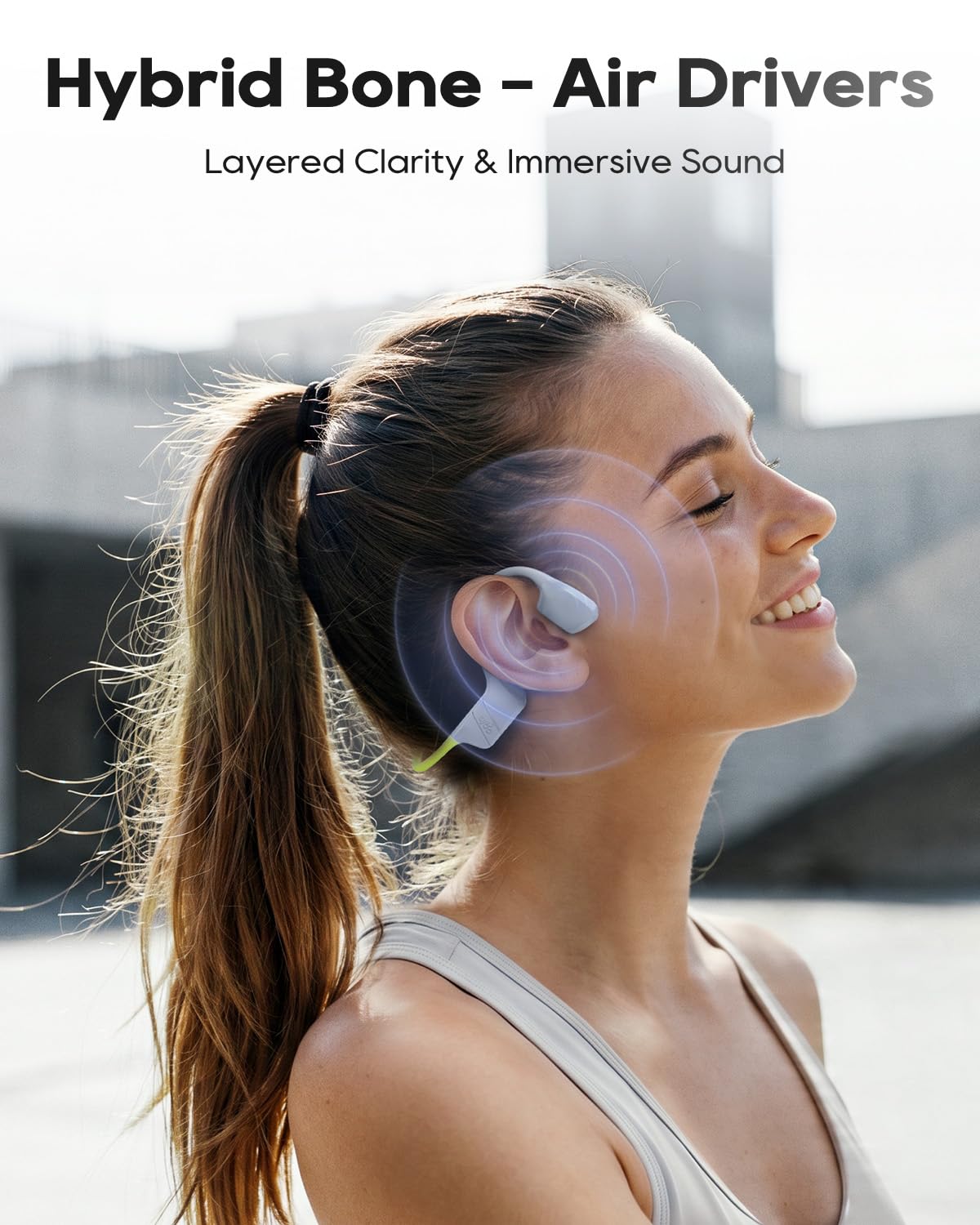 Auriculares Deportivos aigo Bluetooth de Doble Conducción