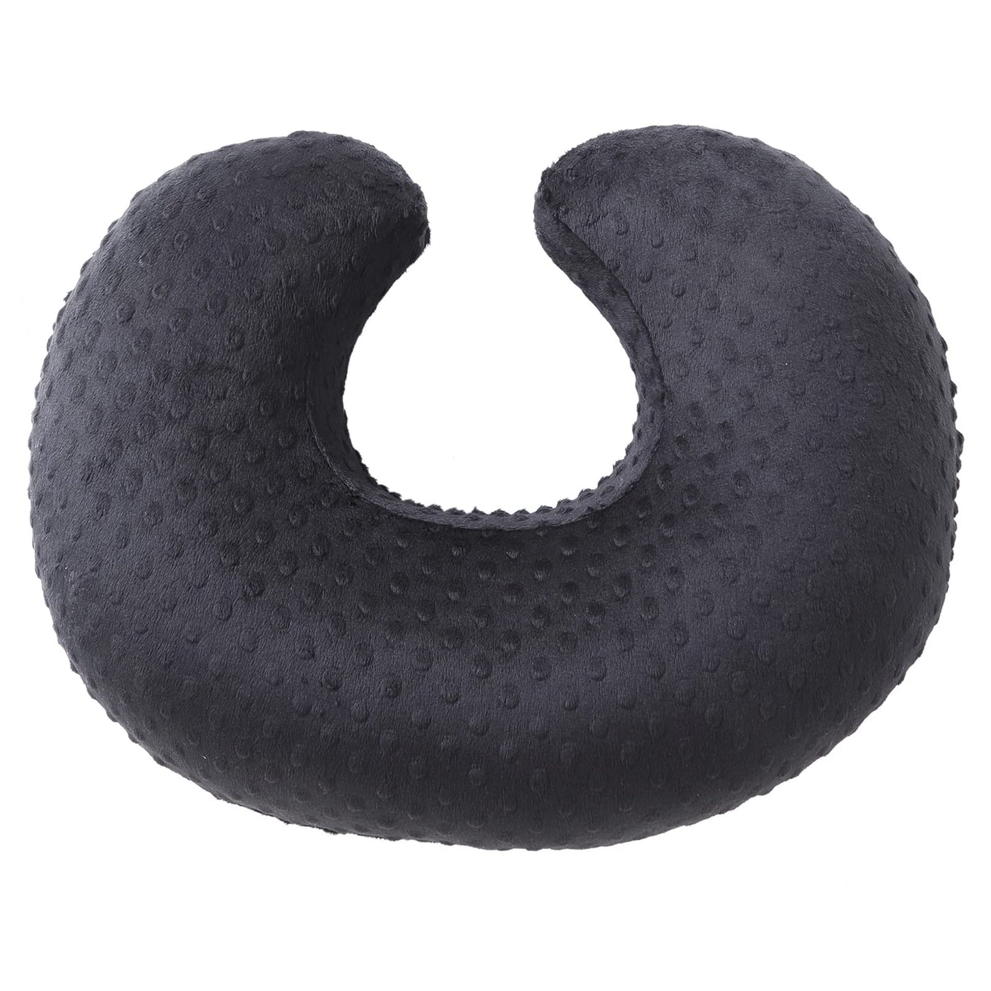 DONOMILO Almohada Y Posicionador De Lactancia Lactancia Materna Y Alimentación con Biberón, Apoyo Al Bebé, Tiempo Boca Abajo, Soporte para Sentarse para Bebés Y Niñas, con Funda Extraíble Minky Dots