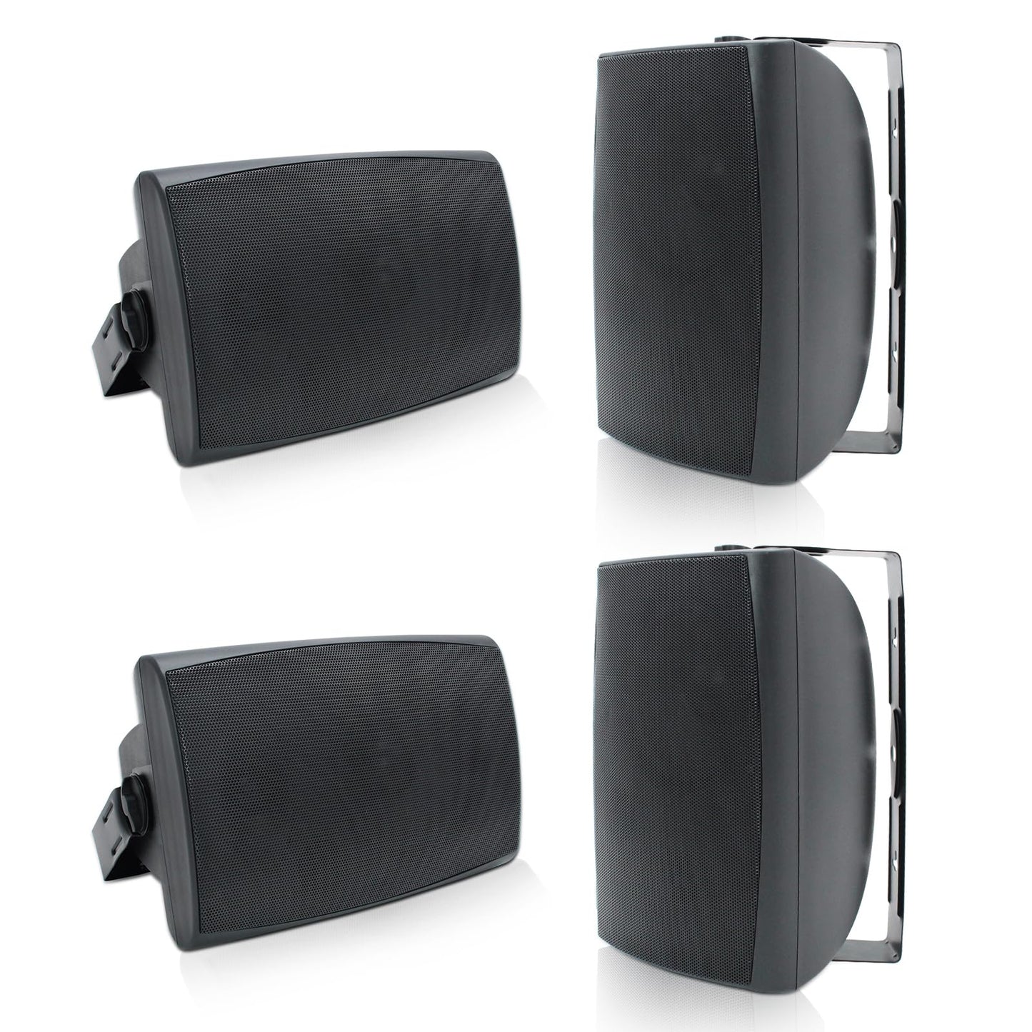 Herdio - Altavoces Bluetooth para Exteriores, de 6.5 Pulgadas, 800 W, con Cable, Impermeable, con Amplificador Multifuncional, Altavoz de Montaje en Pared, para Patio, hogar, Piscina, terraza, Patio