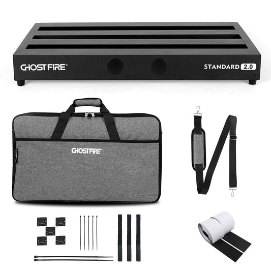 GHOSTFIRE Ghost Fire - Pedalera de aleación de aluminio de 3 libras con bolsa de transporte, serie V (V-STANDARD 2.0)