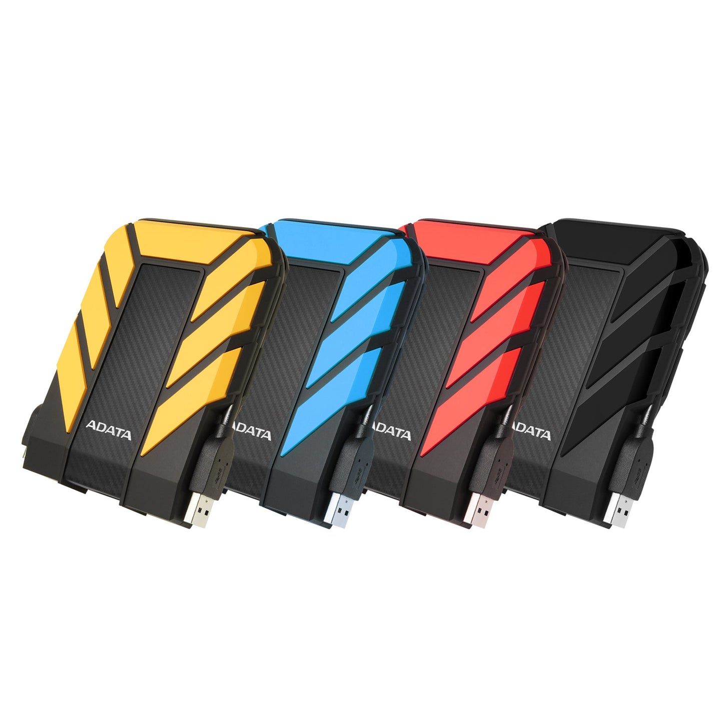 Disco Duro Externo ADATA Amarillo Resistente a Golpes, Agua y Polvo 2 TB Grado Militar