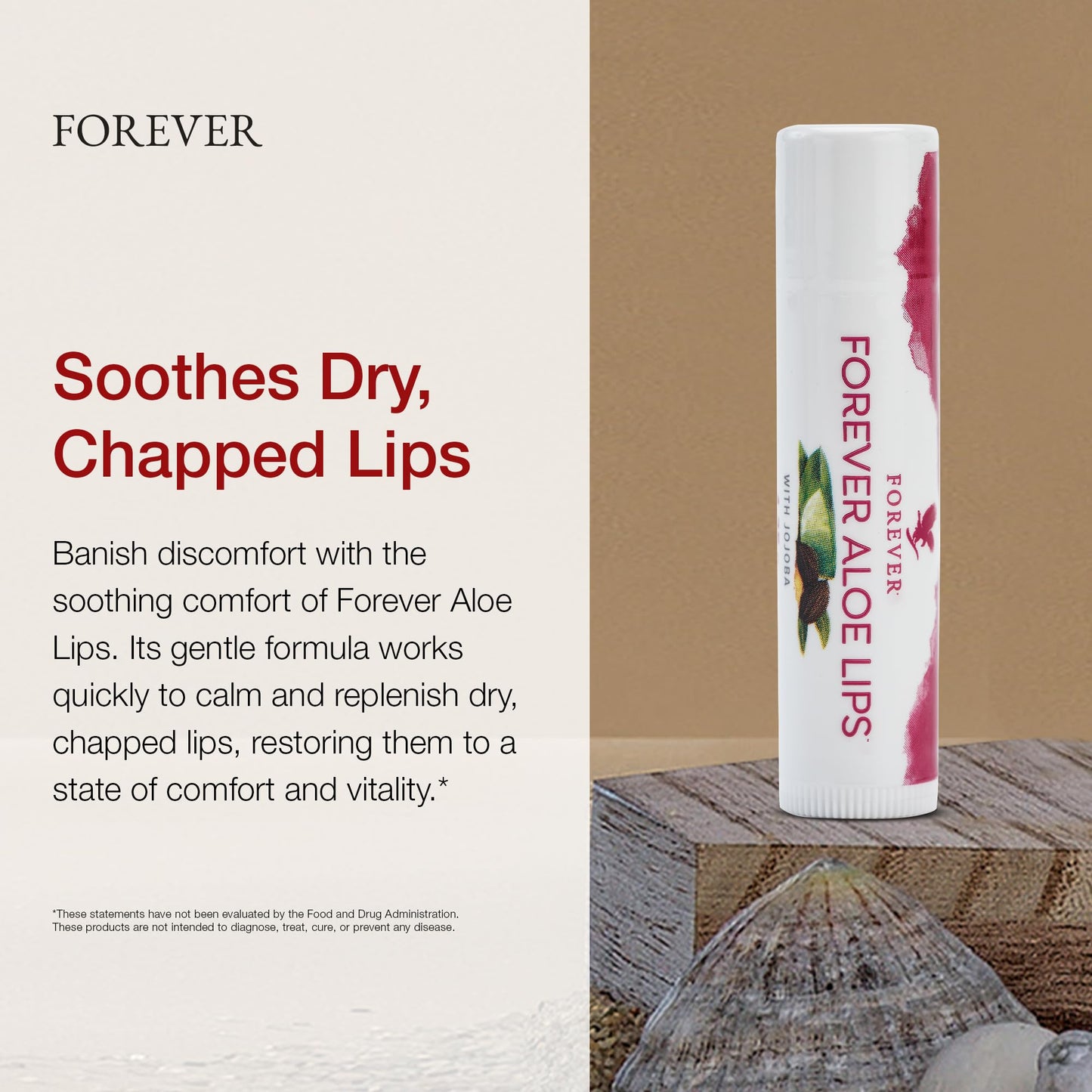 Forever Living - Forever Aloe Lips - Ultimate Lip Care para cualquier clima - Bálsamo labial hidratante con áloe, jojoba y cera de abejas, vegano, paquete de 12
