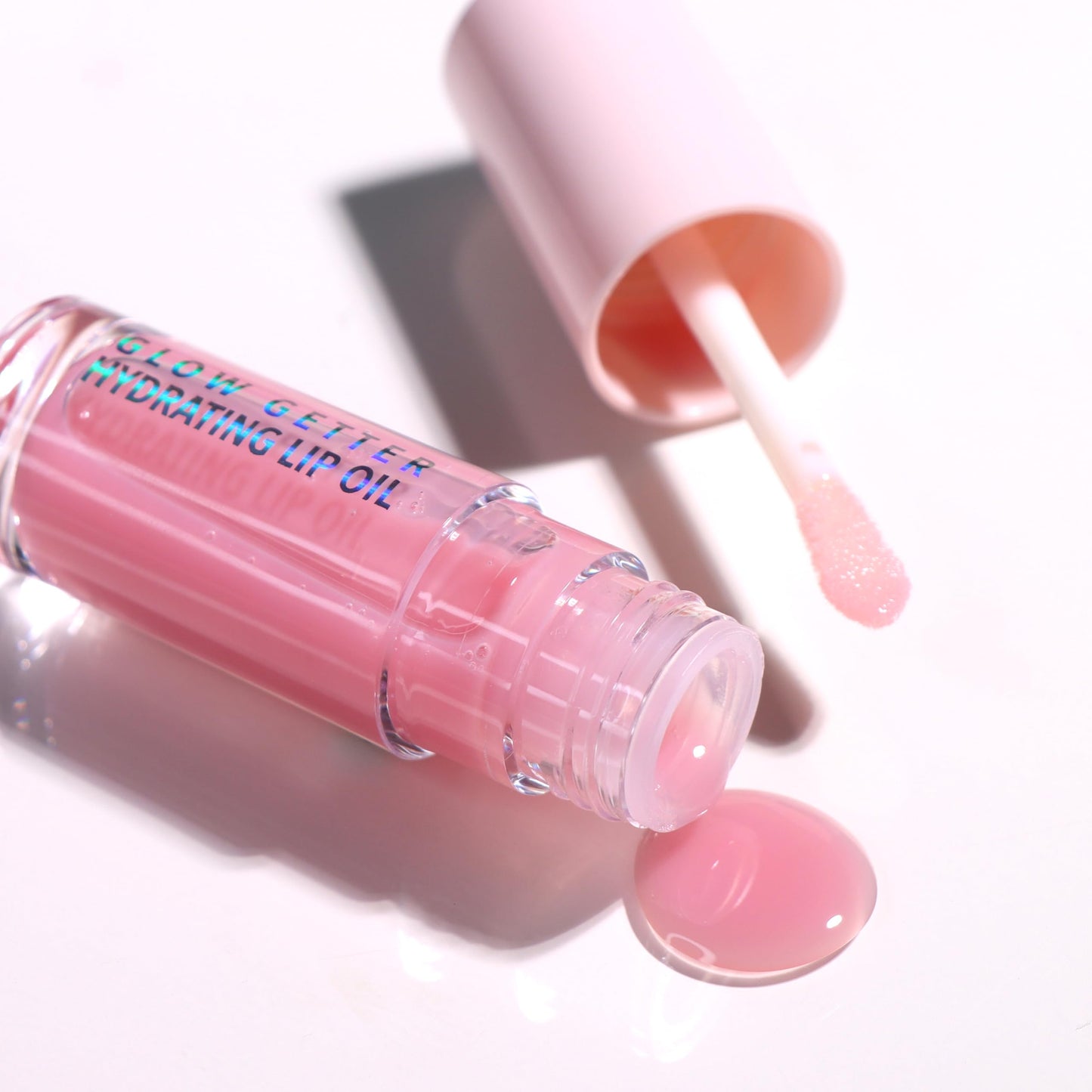 Lip Oil Moira Glow Getter Hydrating Lip Oil (009, Bubble Pink)
