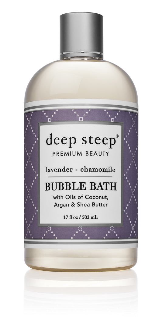 Deep Steep Bubble Bath, Lavender Chamomile, 17.5 Ounce