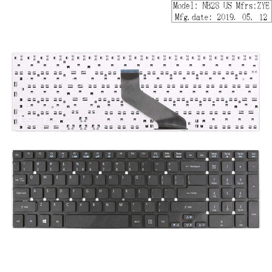 Teclado de Repuesto Acer Negro para Portátil Aspire y Gateway