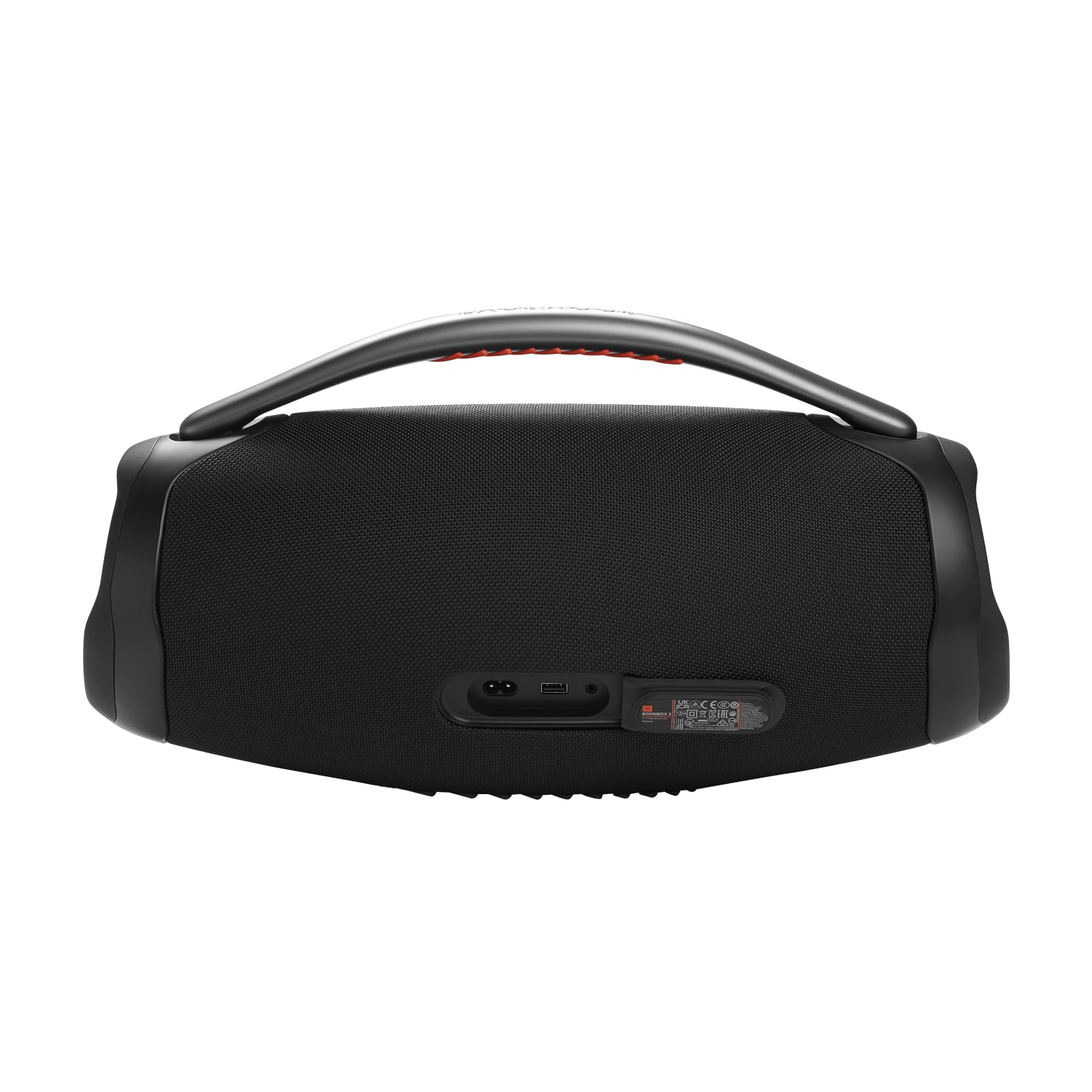 JBL Boombox 3 Bocina Portátil Bluetooth, 180W de Potencia, Reproducción 24 Horas, Resistente al Agua y Polvo IP67 - Negro