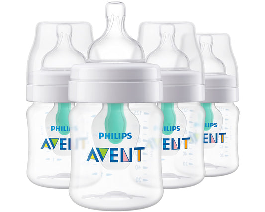 Biberones Anticólicos Philips Avent 4 Onzas Transparente Paquete de 4