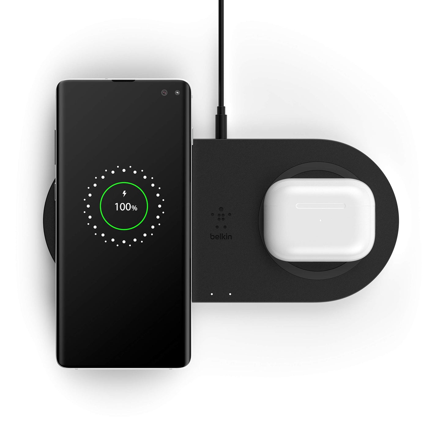 Belkin WIZ002TTBK Base de carga inalámbrica doble BOOST CHARGE ,Negro