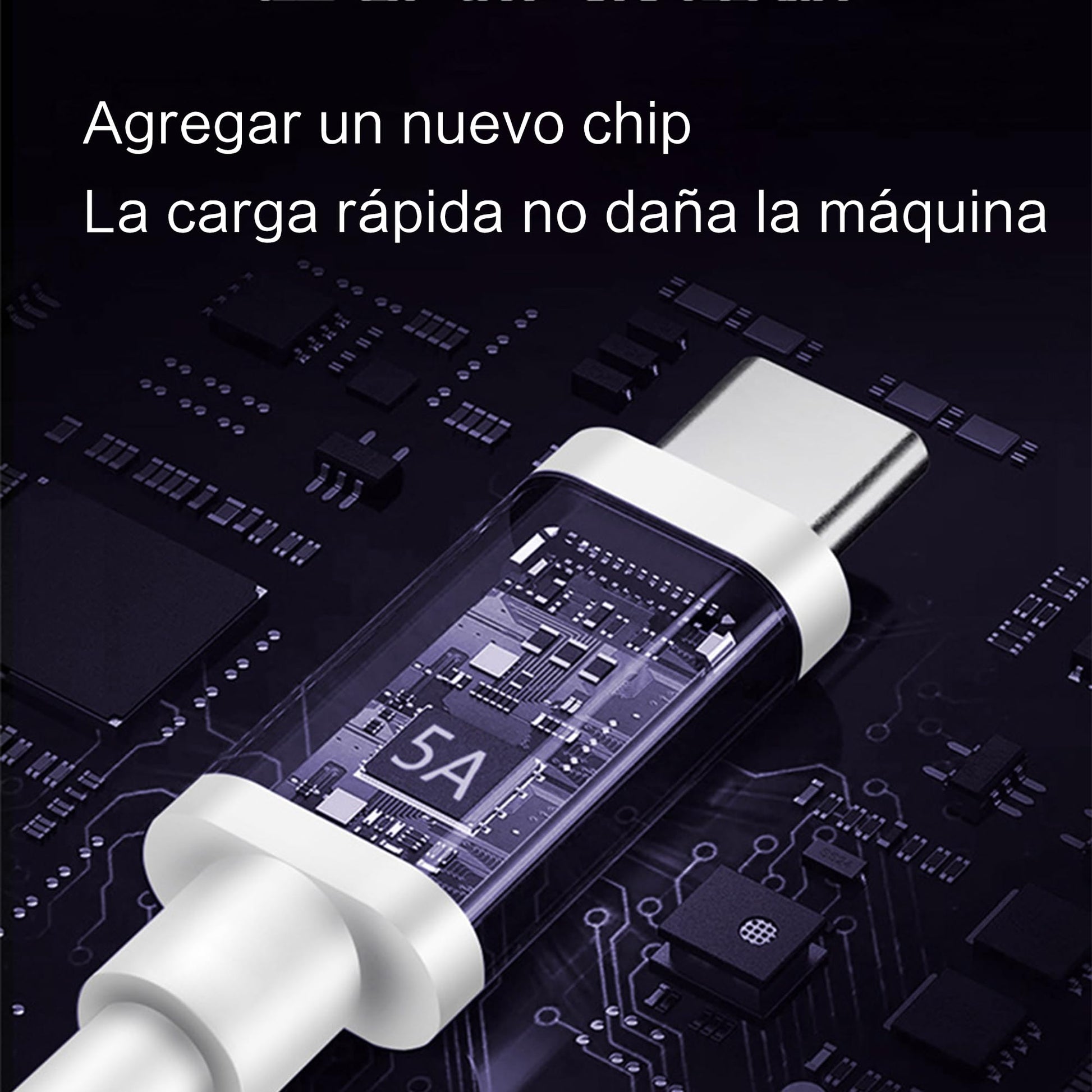 Cable USB C a USB A 3.0 MORNWELL Blanco Carga Rápida 1M para Huawei y Otros Dispositivos