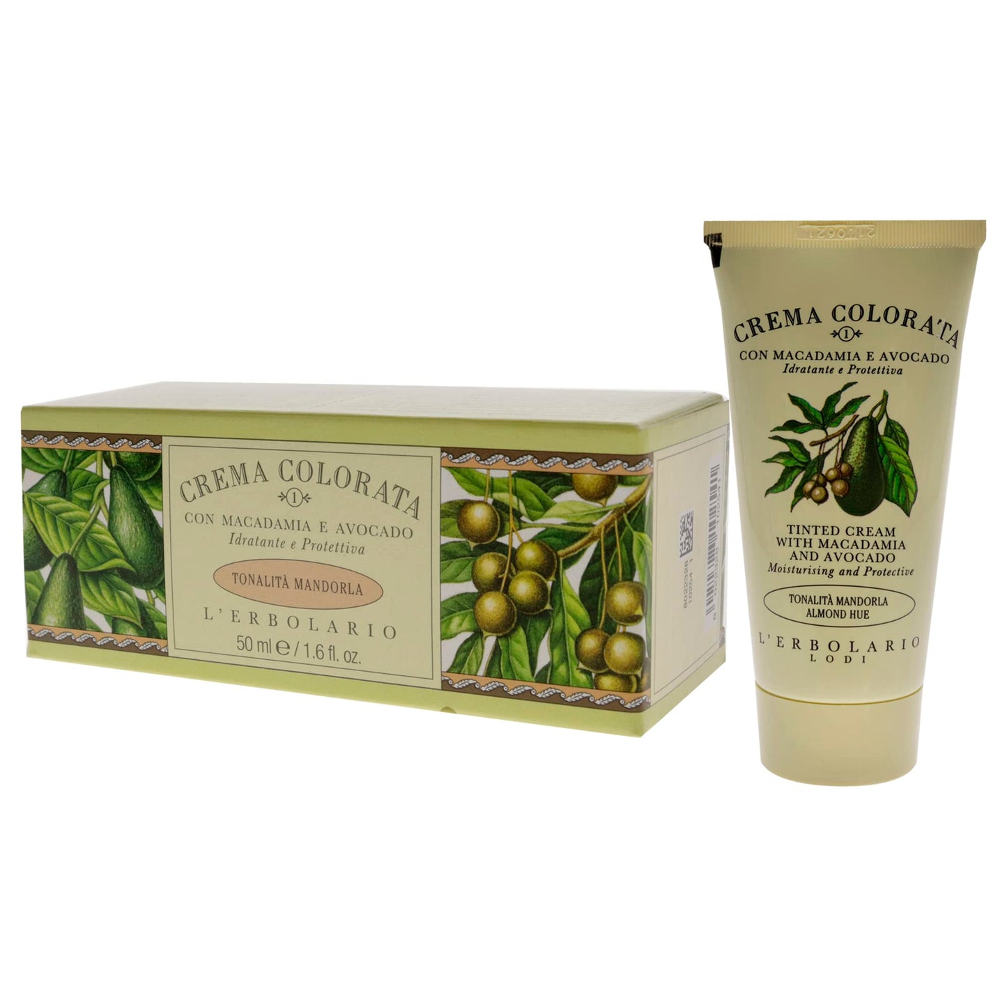 Tinted Face Cream (Crema Colorata) with Macademia Nut and Avocado-Almond (Mandorla) Shade by L'Erbolario Lodi by L'Erbolario Lodi