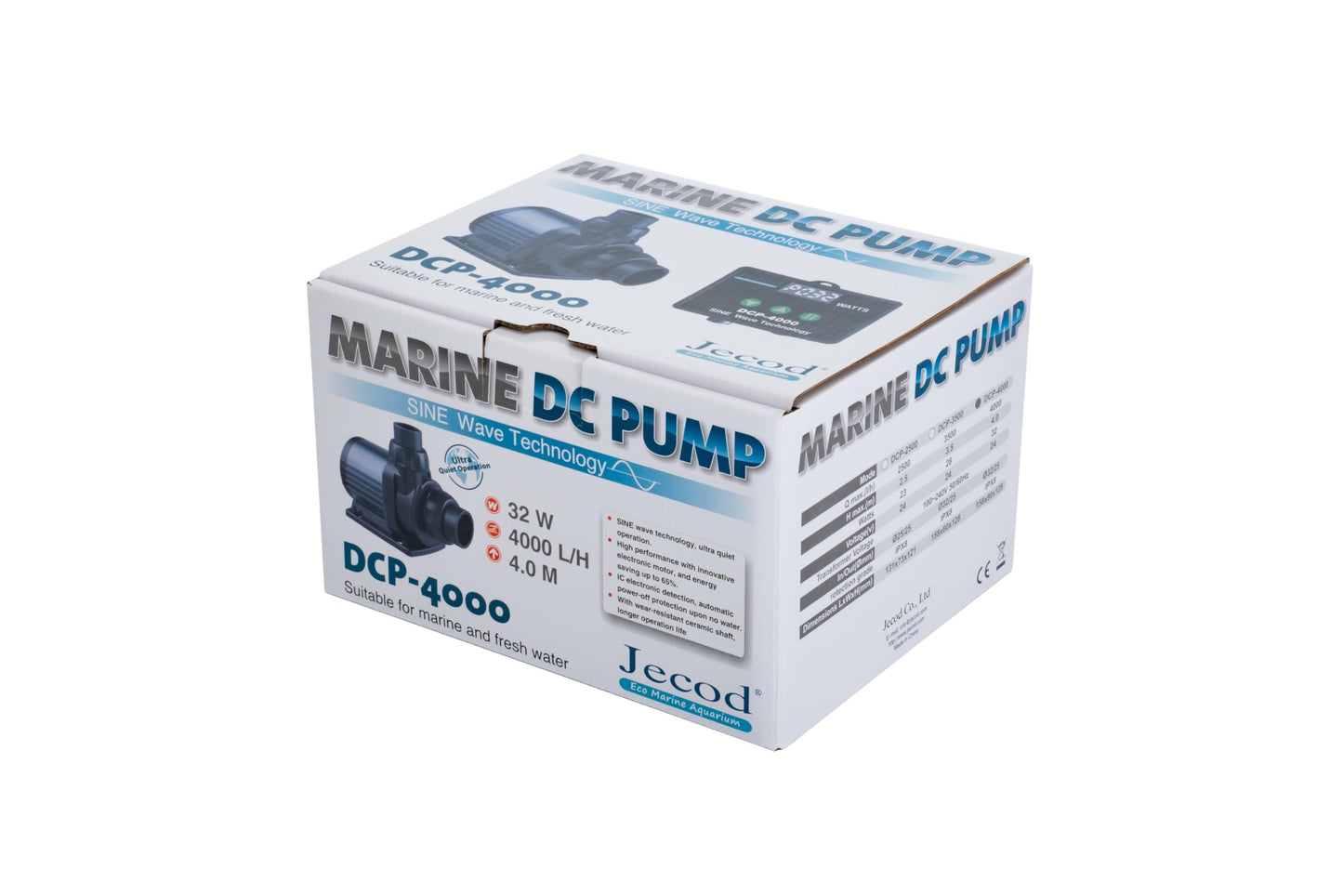 Jebao DCP Bomba de retorno de agua de onda sinusoidal (DCP-4000), color negro
