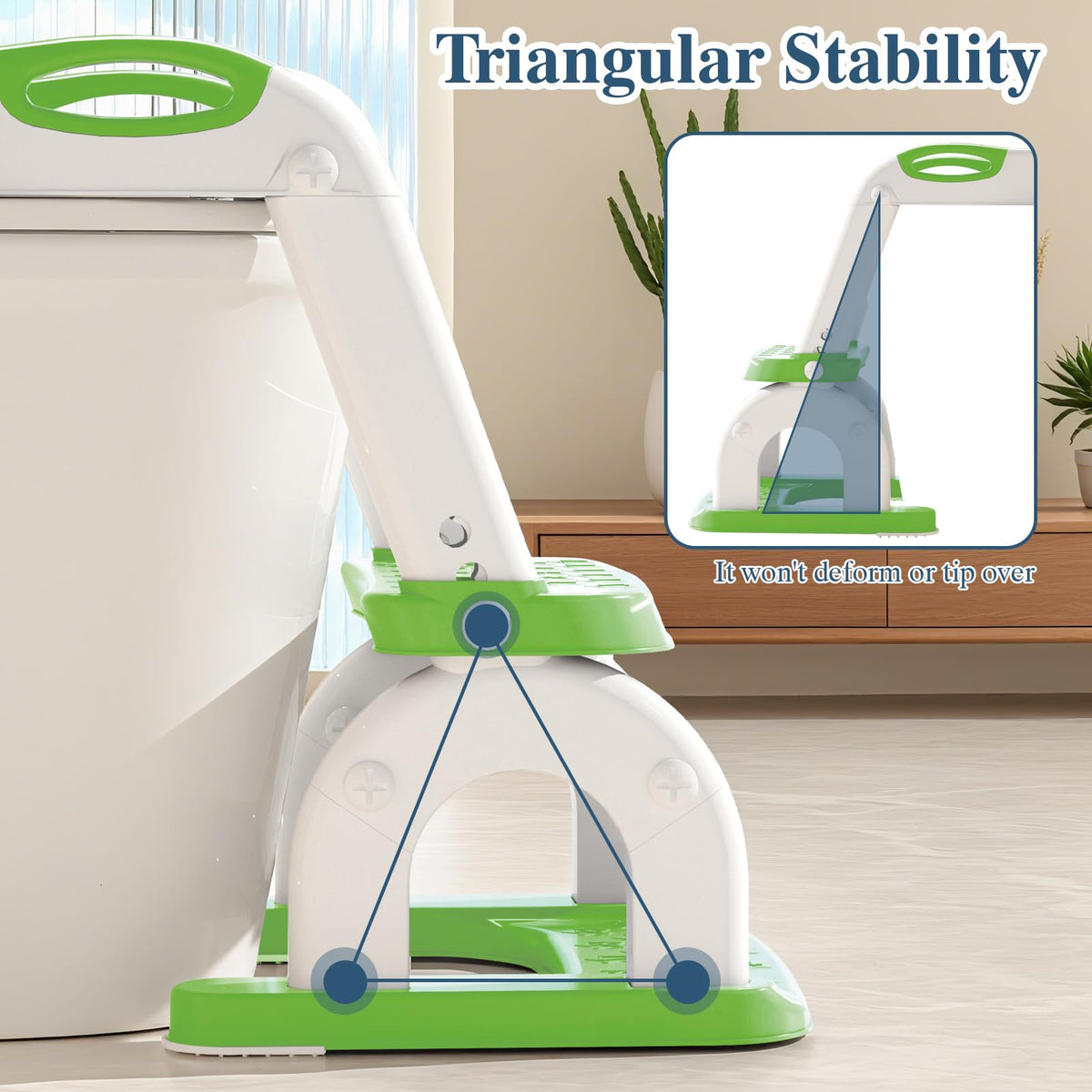 CUXFLS - Asiento de entrenamiento para ir al baño con escalera para niños pequeños, inodoro de entrenamiento ajustable 2 en 1 para niños y niñas con protector contra salpicaduras, cojín impermeable