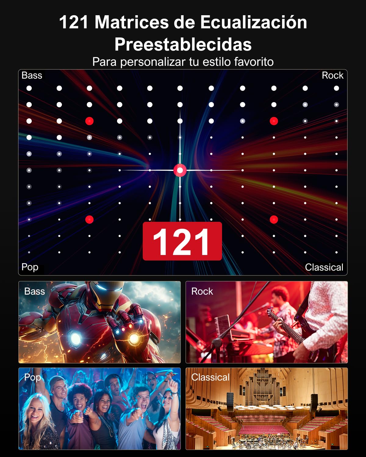 ULTIMEA 5.1ch Barra de Sonido de con Subwoofer, Sistema de Sonido Envolvente Virtual de Teatro en Casa para TV, Control de App, 2 Altavoces Envolventes, Opt/AUX, Potencia Máxima de 250W, Aura A30