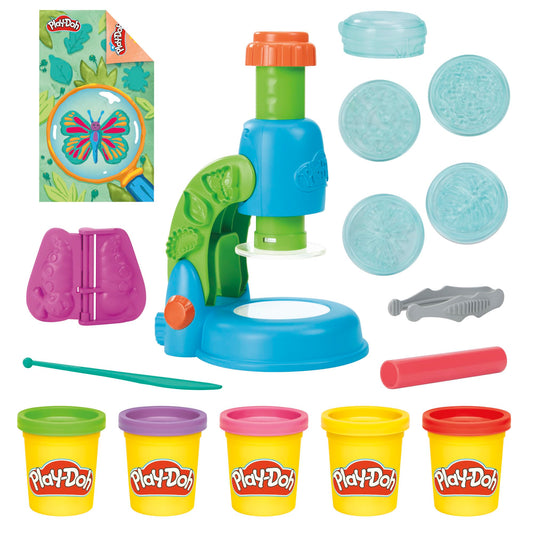 Set de Masas PLAY-DOH Microscopio Luminoso para Niños y Niñas