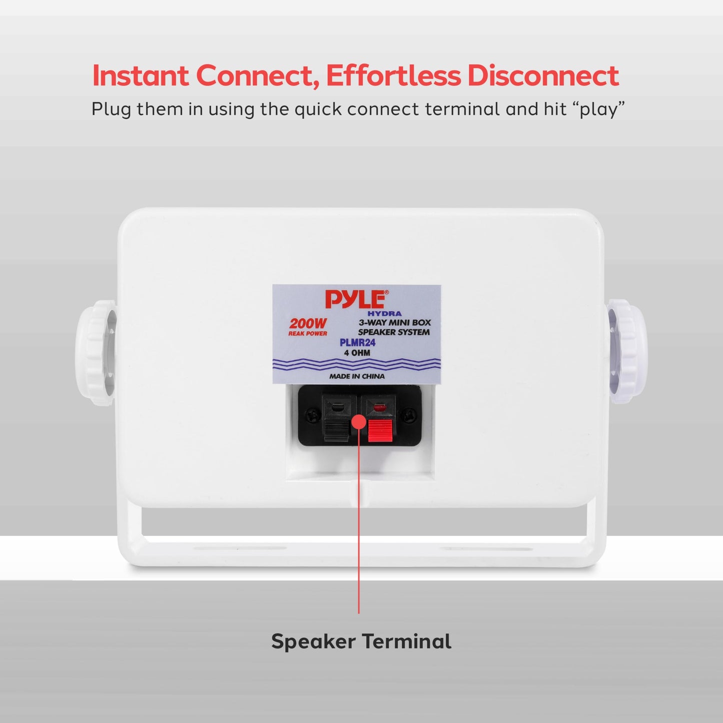 Juego de Parlantes de Exterior 3 Vías PYLE Blanco para Uso en Interior y Exterior