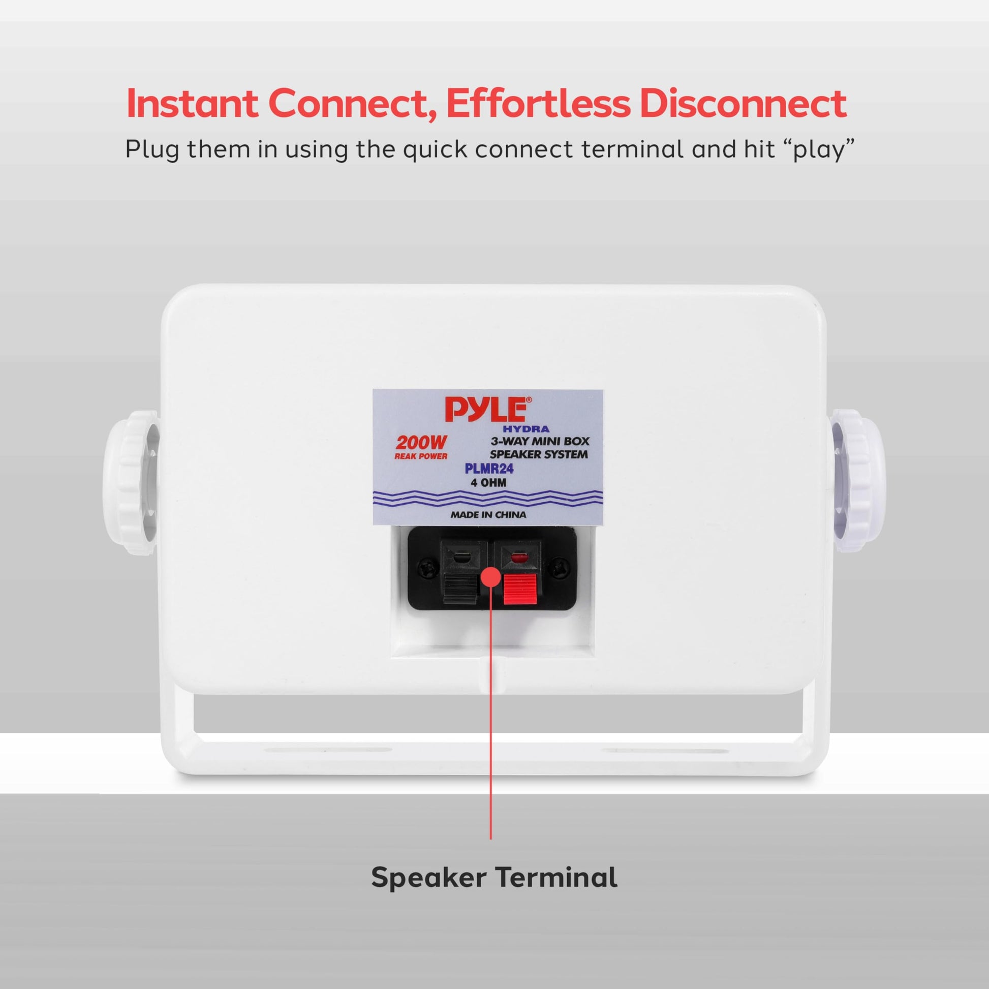 Juego de Parlantes de Exterior 3 Vías PYLE Blanco para Uso en Interior y Exterior