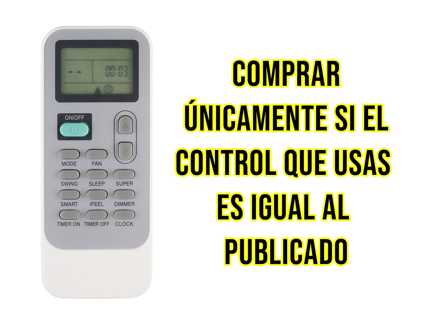 CONTROL EXPERT Control Hisense Minisplit DG11J1-01 Aire Acondicionado Clima