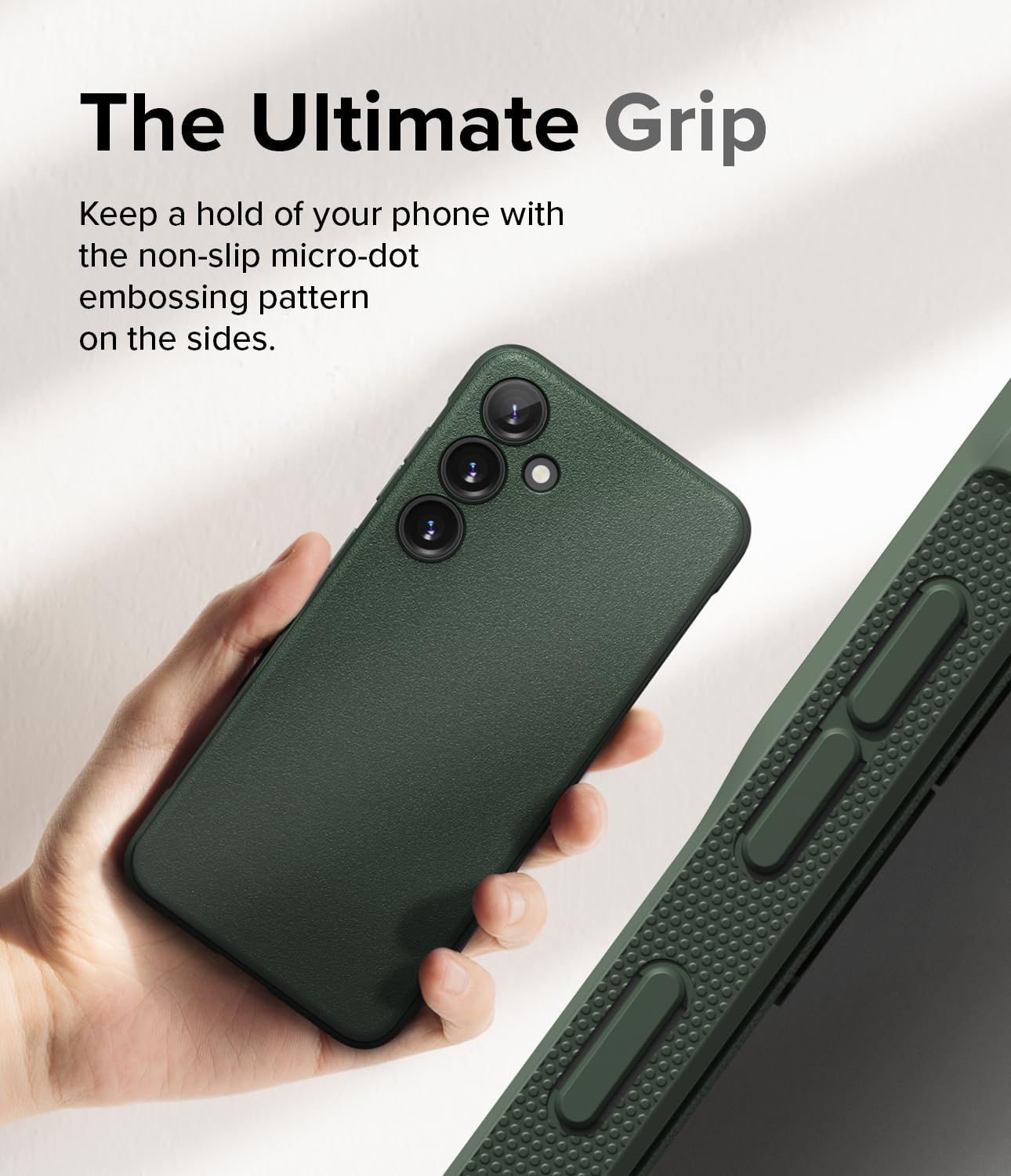 Funda Samsung Galaxy S24 Plus Ringke Dark Green Antihuellas y Antideslizante