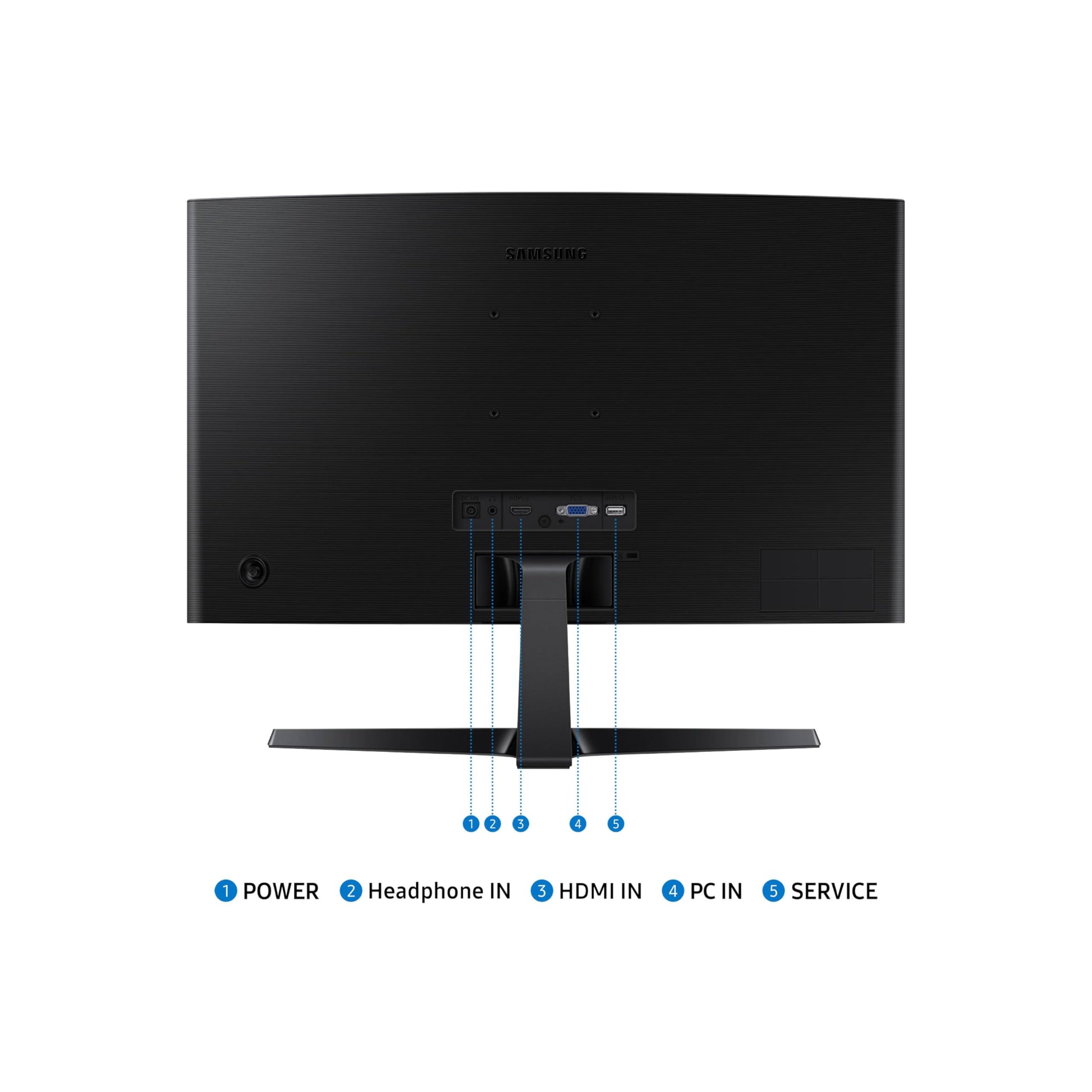 SAMSUNG - Monitor de computadora Curvo FHD 1800R de 24 Pulgadas Essential S3 (S36GD) Series FHD 1800R, 100Hz, Modo de Juego, Comodidad Ocular Avanzada, Puertos HDMI y D-Sub, LS24D366GANXZA, 2024