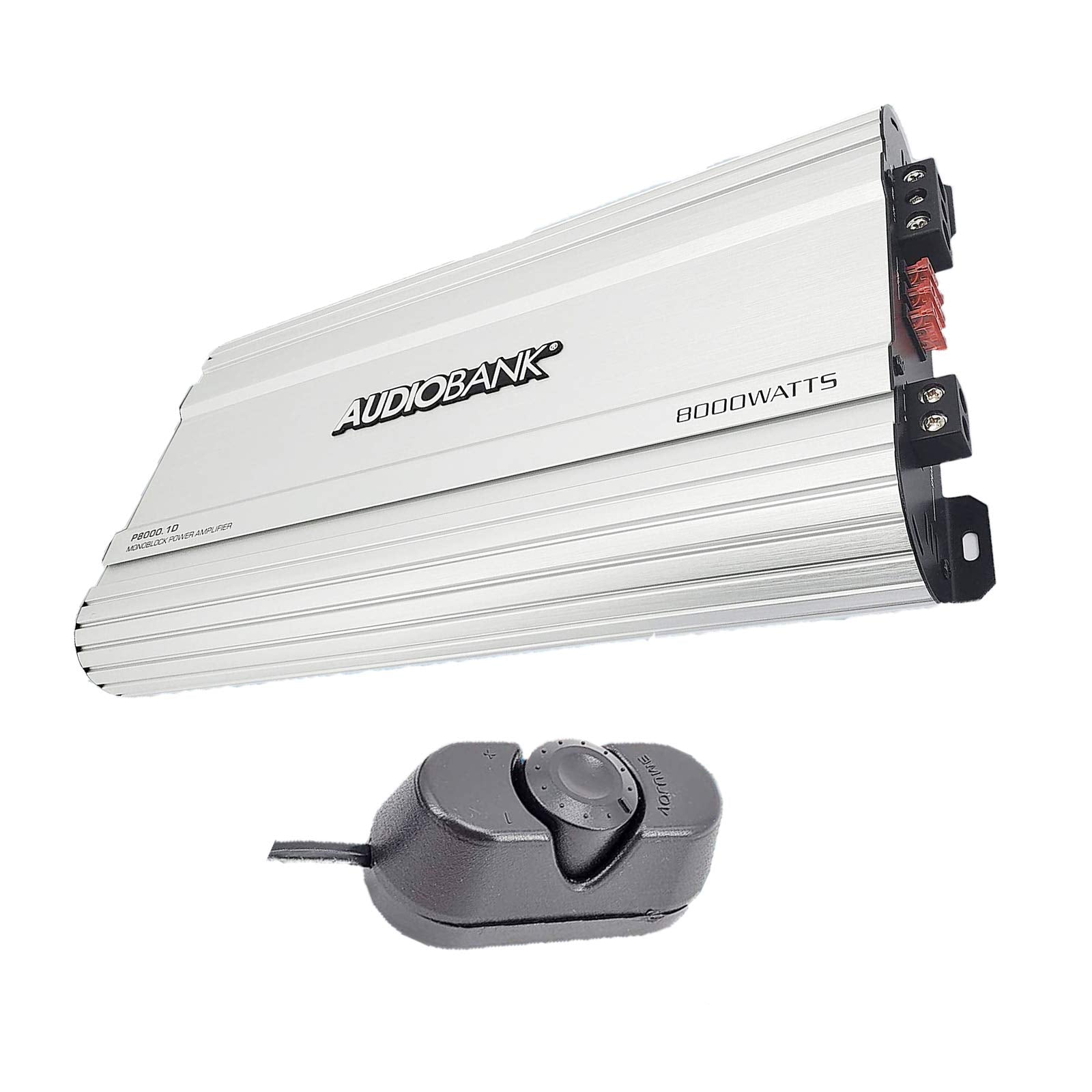 Amplificador Monoblock Audiobank Negro Clase D 8000 W para Coche