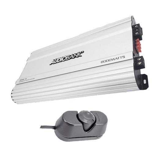 Amplificador Monoblock Audiobank Negro Clase D 8000 W para Coche