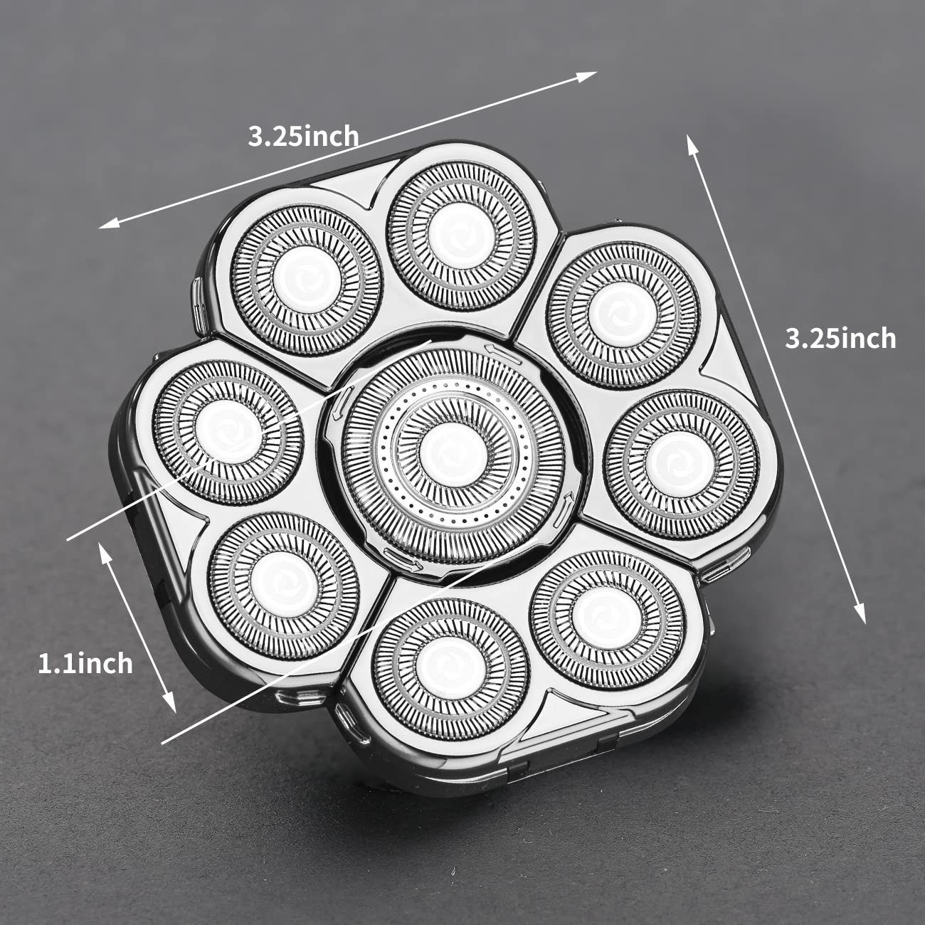 HONTEC- "Cabezal de afeitadora eléctrica de 9 cuchillas para hombre, cabezales de repuesto, cabezal de cuchilla de repuesto universal