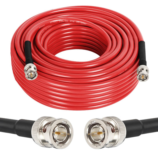 XRDS -RF Cable SDI de 75 pies - Cable BNC macho RG59 de 75 ohmios para cámara HD SDI de 4K 1080P 3G/6G, monitor de video, grabadora, convertidor divisor SDI a HDMI, cámara de seguridad