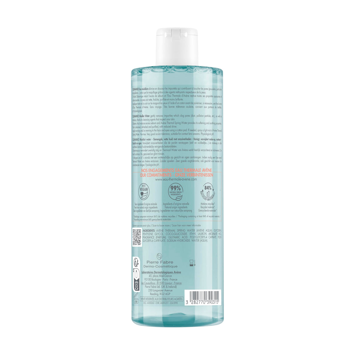 Avene Cleanance Agua Micelar Desmaquillante Piel Grasa con Imperfecciones