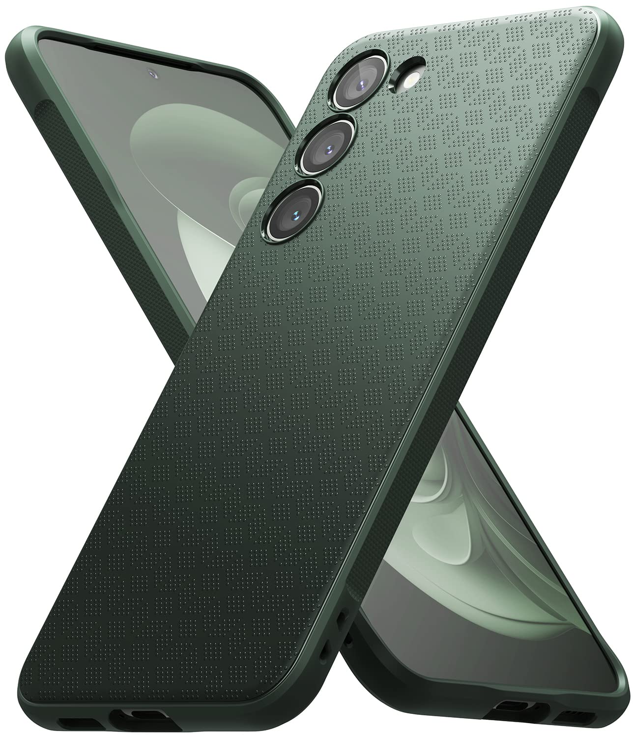 Funda Samsung Galaxy S23 Plus Ringke Onyx Dark Green Antihuellas y Antideslizante