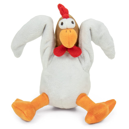 Godog Action Plush Pollo con Tecnología de Protección para Masticar Juguete Animado para Perro