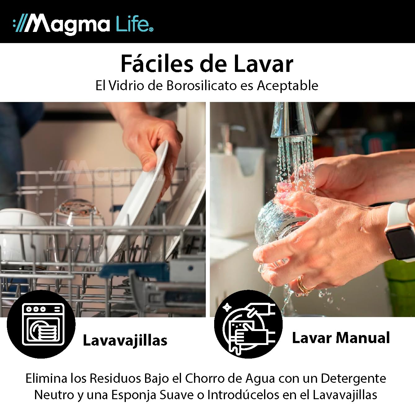 MAGMALIFE Vasos de Cristal de Doble Pared de 80 ml (2.7 Onzas), Vidrio Térmico Doble Fondo. Set de 4 Piezas, Tamaño Ideal Para Espresso. Elegancia y versatilidad en cada sorbo. ¡Disfruta al máximo!