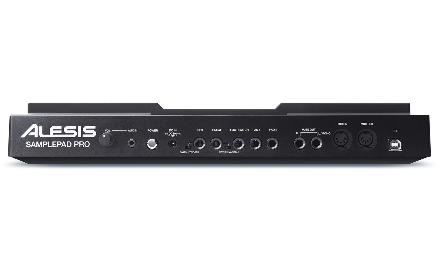 Alesis Sample Pad Pro - Instrumento de Percusión y Disparador de samples con 8 Pads, luces LED y Opciones de Expansión para 2 Disparadores Adicionales