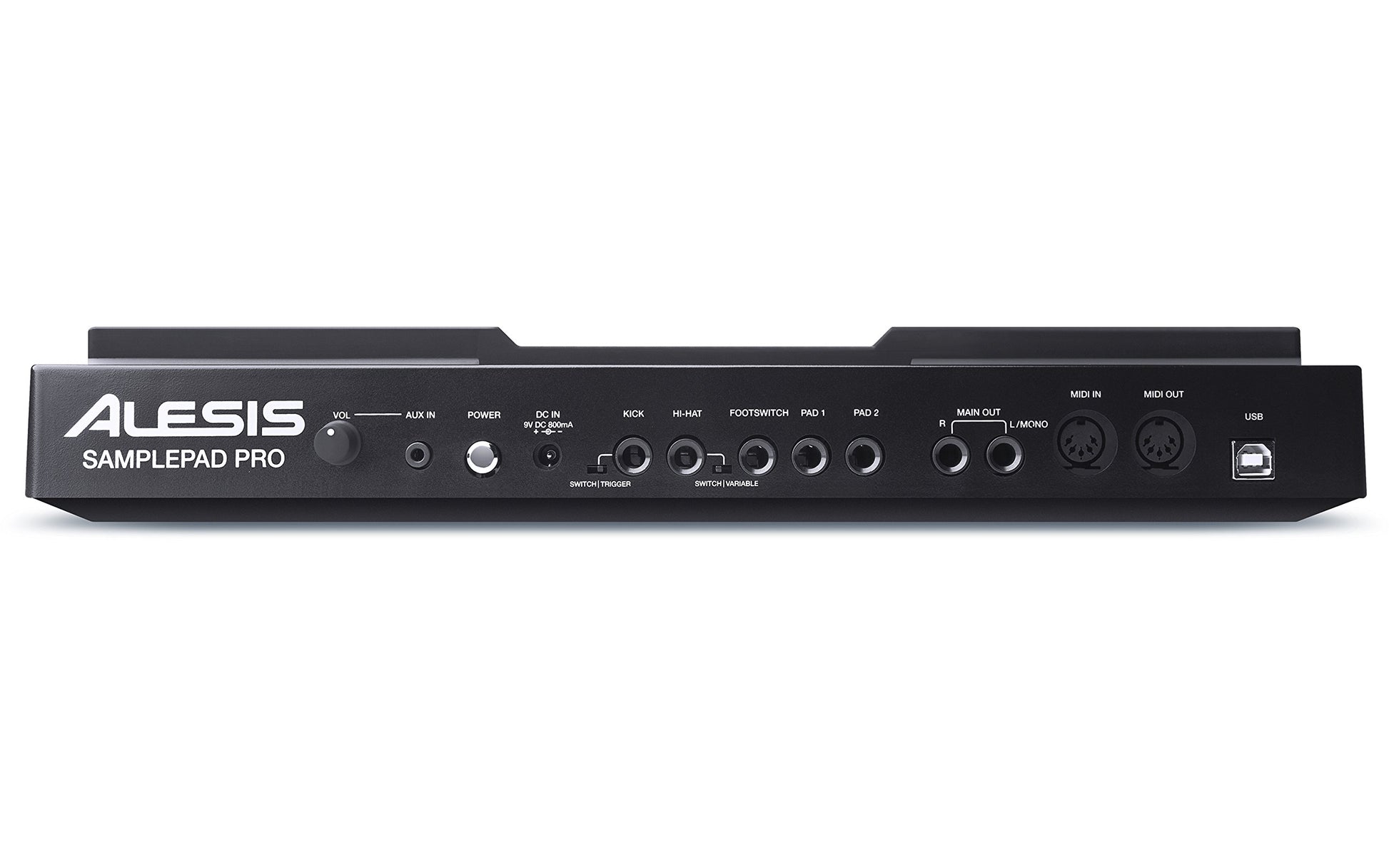 Alesis Sample Pad Pro - Instrumento de Percusión y Disparador de samples con 8 Pads, luces LED y Opciones de Expansión para 2 Disparadores Adicionales