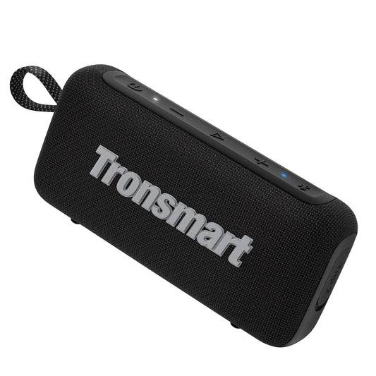 Tronsmart Trip 2 Bocina Bluetooth portátil para Exteriores, Llamadas Manos Libres a través del micrófono Integrado, Resistente al Agua IPX7, Ecualizador Personalizable (Negro)