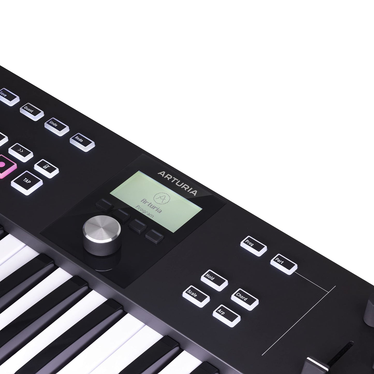 Arturia KeyLab Essential 49 mk3 - Teclado driver MIDI para producción musical, paquete de software todo en uno - 49 teclas, 9 codificadores, 9 atenuadores, 1 rueda de modulación, 1 rueda de curvatura, 8 almohadillas para orejas, negro