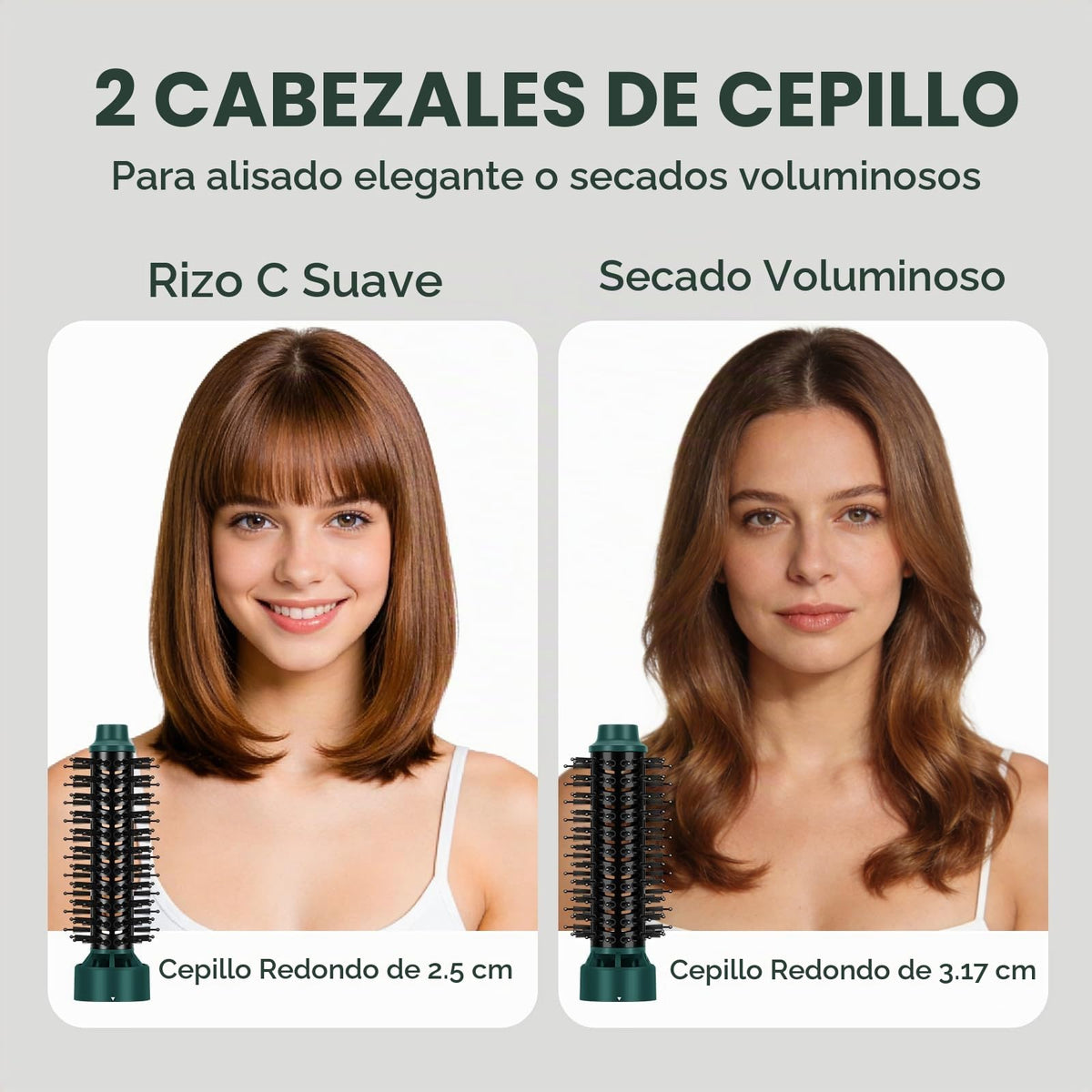 Cepillo para Polvo Aima Beauty Aire Caliente Cerámica 4 en 1