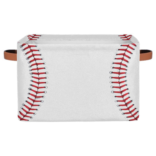 Seulife - Cesta de almacenamiento plegable con patrón abstracto de béisbol, organizador grande, plegable, cubos de almacenamiento de juguetes con asas para cuarto de baño, guardería, guardería, armario, 1 paquete