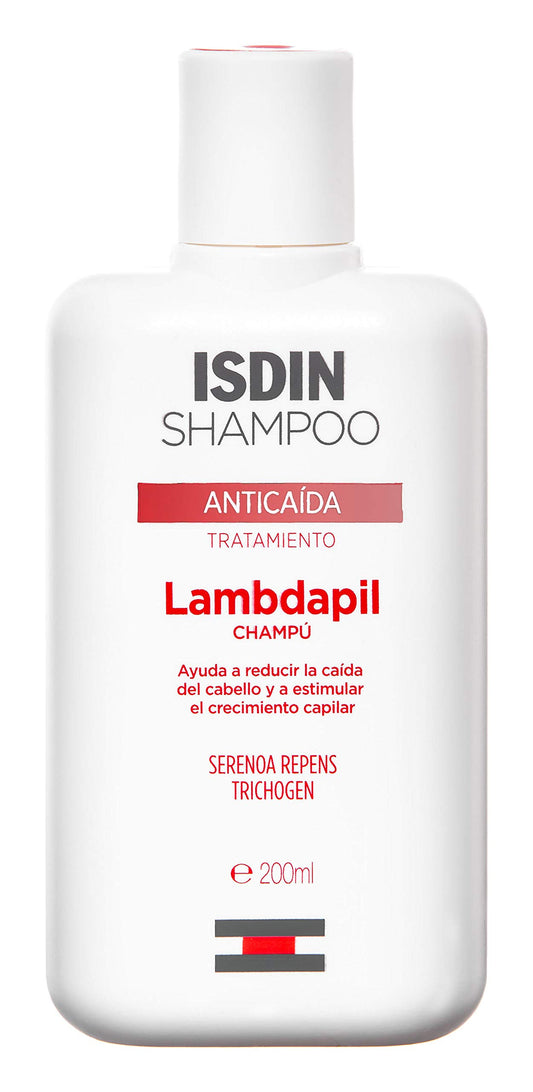 ISDIN Lambdapil, Champú Anticaída, Ayuda a Reducir la Caída del Cabello y Estimula el Crecimiento Capilar, 200ml