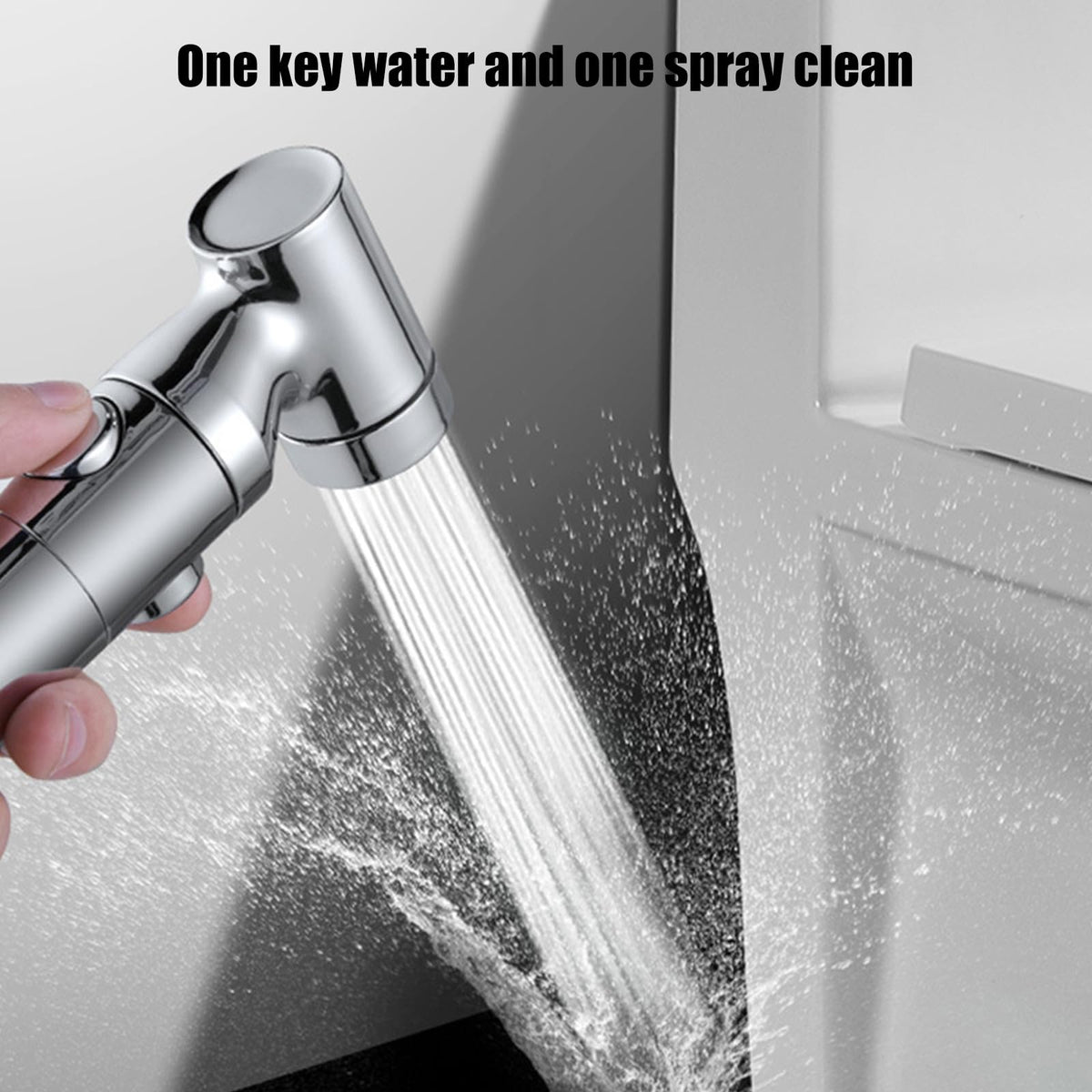 TUOTUOJIA Cabezal rociador de bidé de inodoro de alta presión con flujos de agua ajustables y accesorios de fácil instalación para baños en el hogar