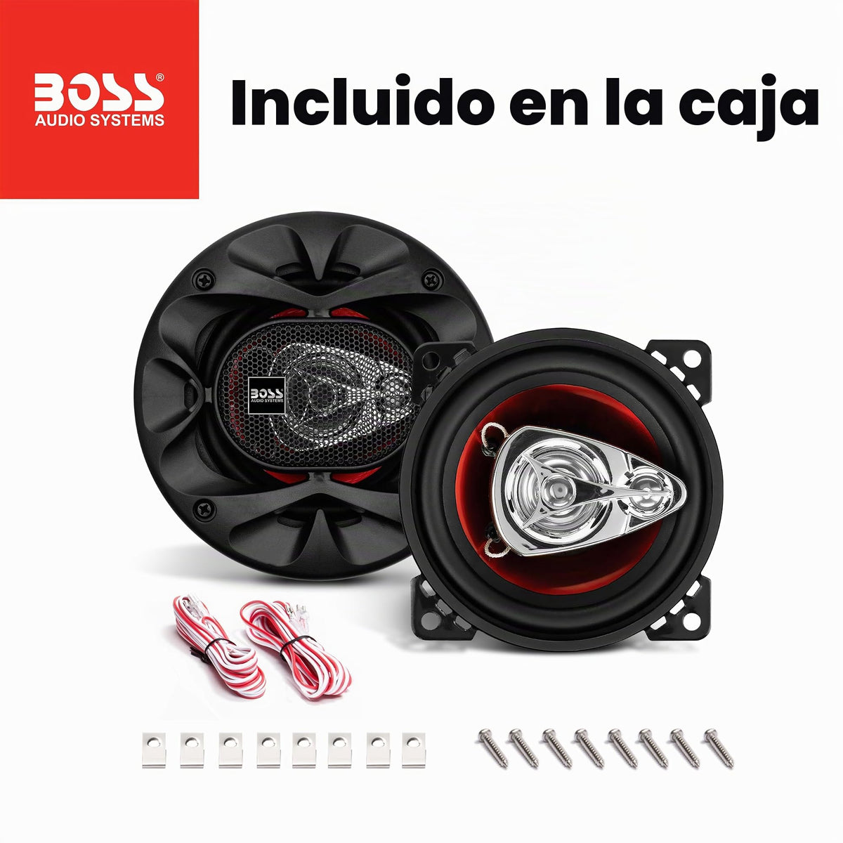 Parlantes Coaxiales Auto 4 Pulgadas Boss Audio Chaos Exxtreme 225 Watt 3 Vías