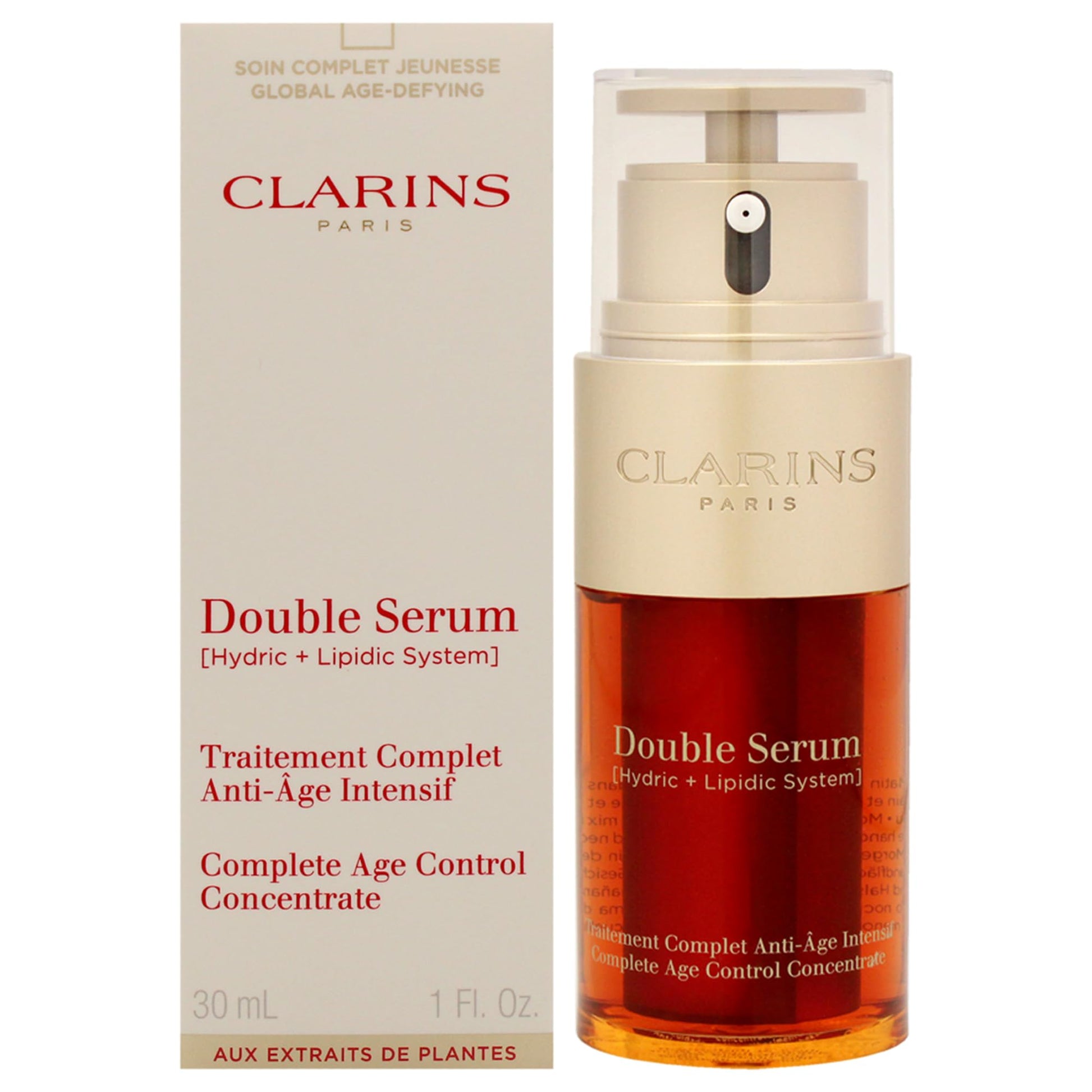 CLARINS Double Serum Complete Age Control Concentrate, 1 Fluid Ounce