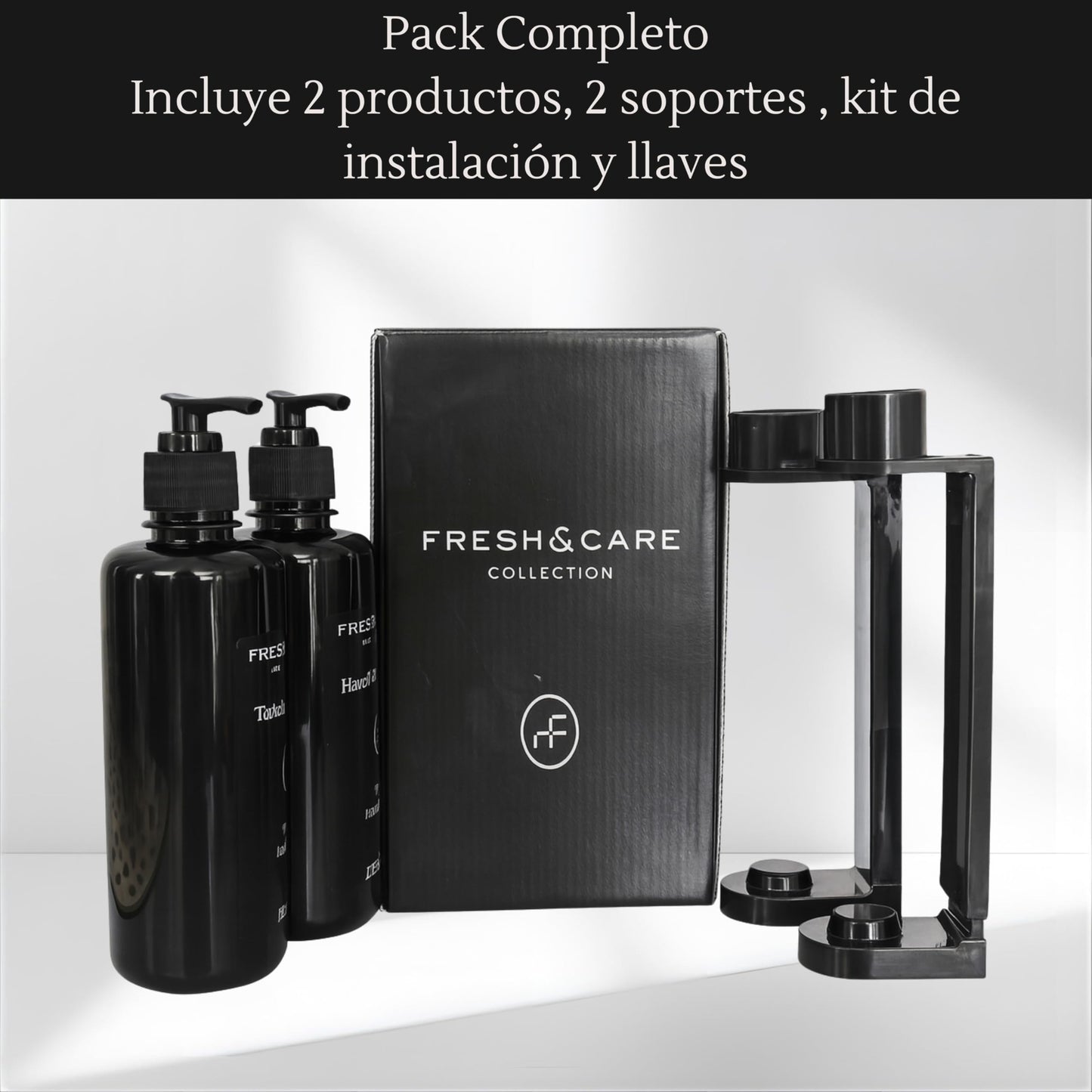 FRESH & CARE COLLECTION | Kit de Amenidades Hoteleras – Velvet Rose & Amber – Set de Jabón y Crema para Hoteles, Airbnb y Spa. 355ml