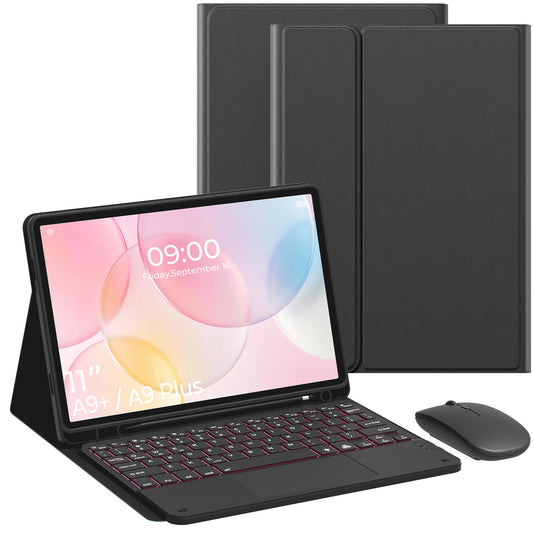 Funda para Teclado Samsung Galaxy Tab A9 Plus 11 Pulgadas Negro con Trackpad y Soporte para Lápiz