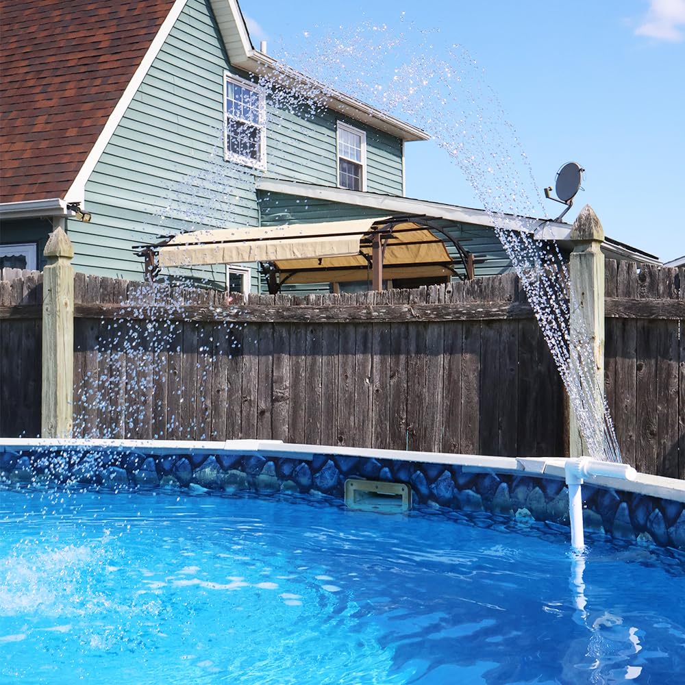 Fuente para Piscina Splash-A-Round Pools con Cascada Blanca