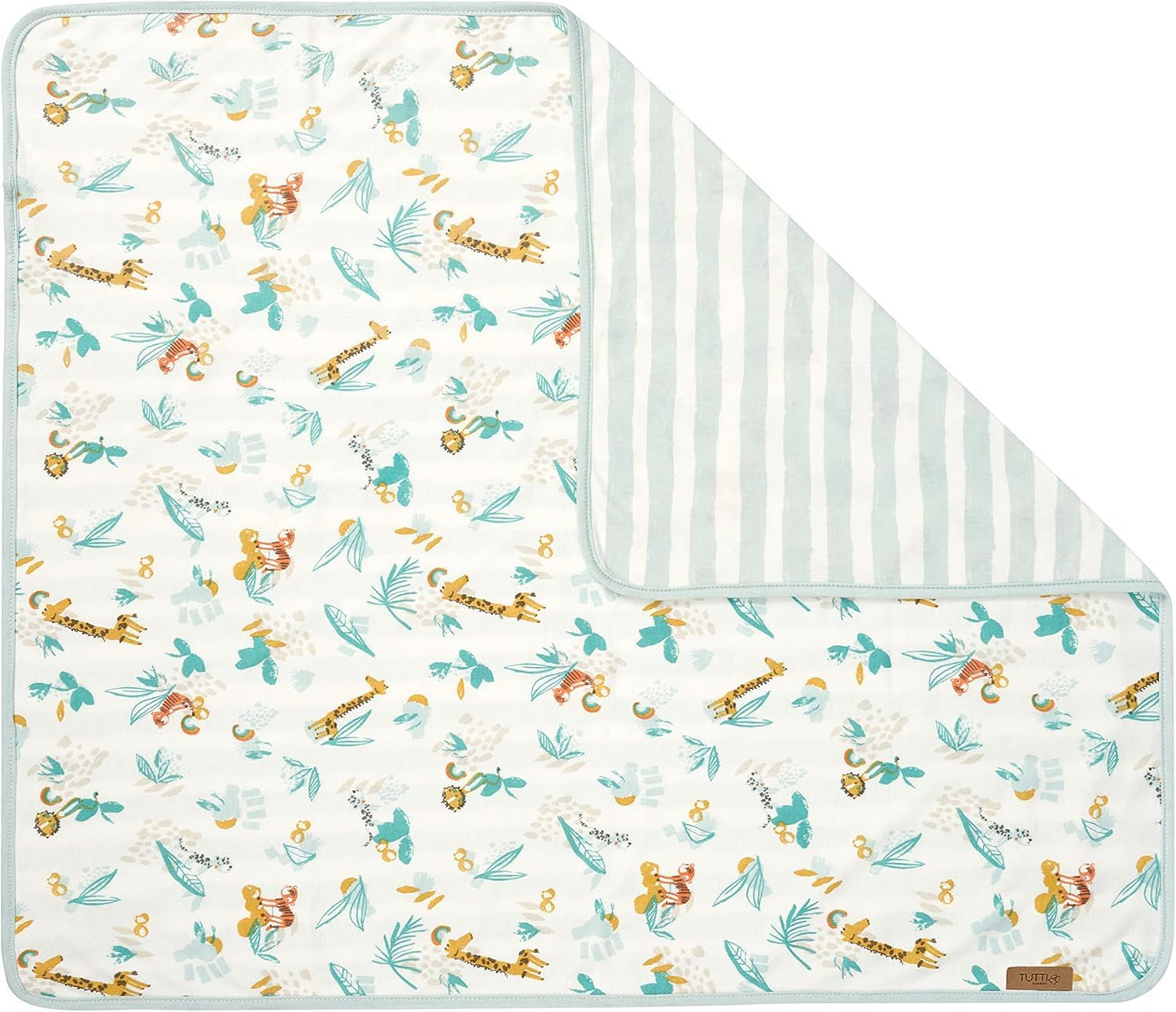 Tutti Bambini - Paquete de iniciación para moisés de noche, 2 sábanas bajeras de algodón orgánico y colcha reversible, artículos esenciales para bebés y recién nacidos, artículos imprescindibles para