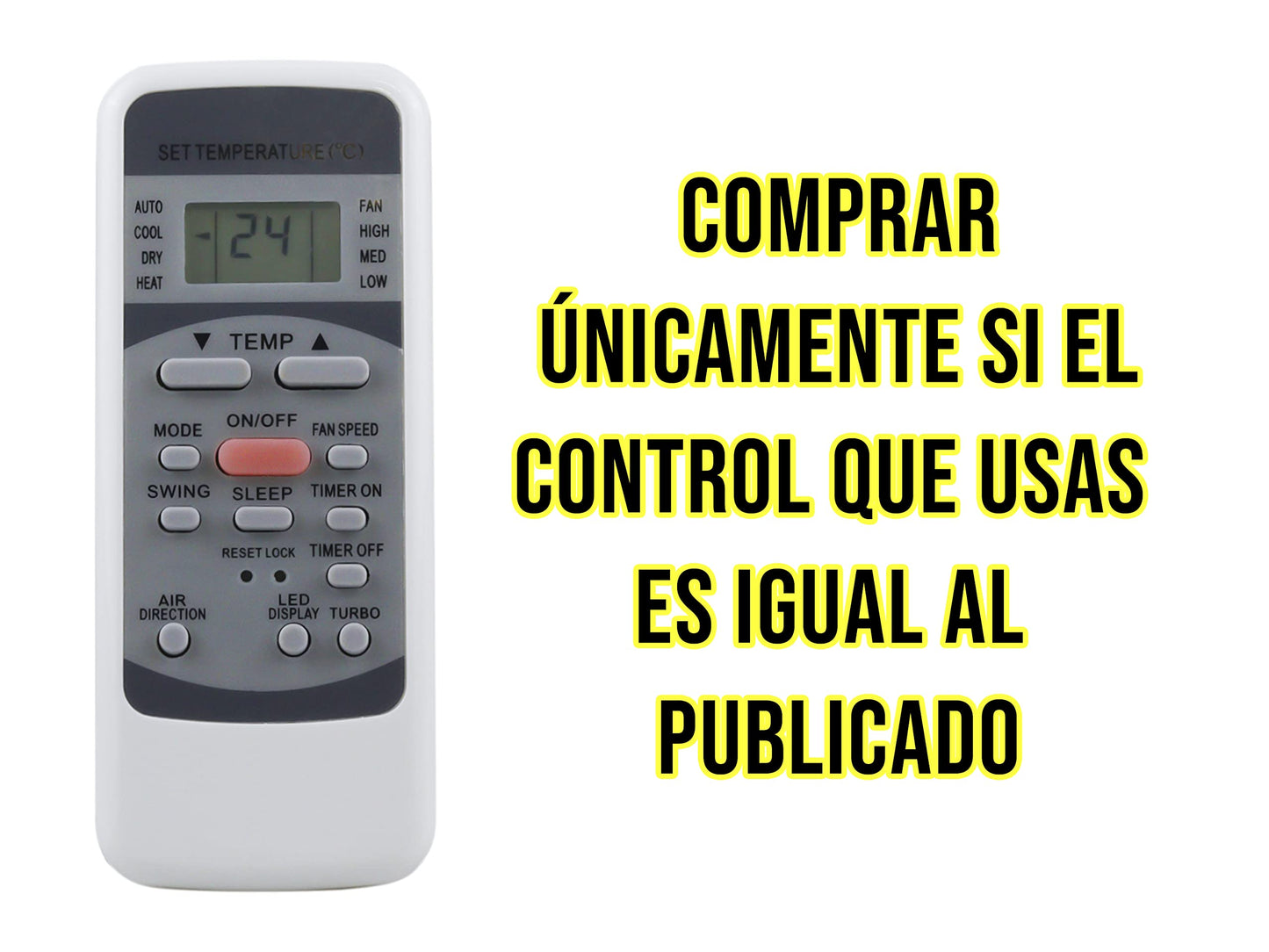 LIDERT Control Remoto Midea Aire Acondicionado Evercool BGCE General ELECTRICMinisplit R51M/E R51D R51M R51E RG51113