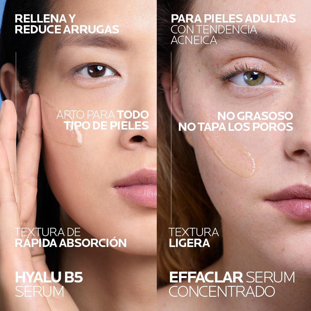Kit Hidratante Anti-Marcas Hyalu B5 Serum + Effaclar Serum