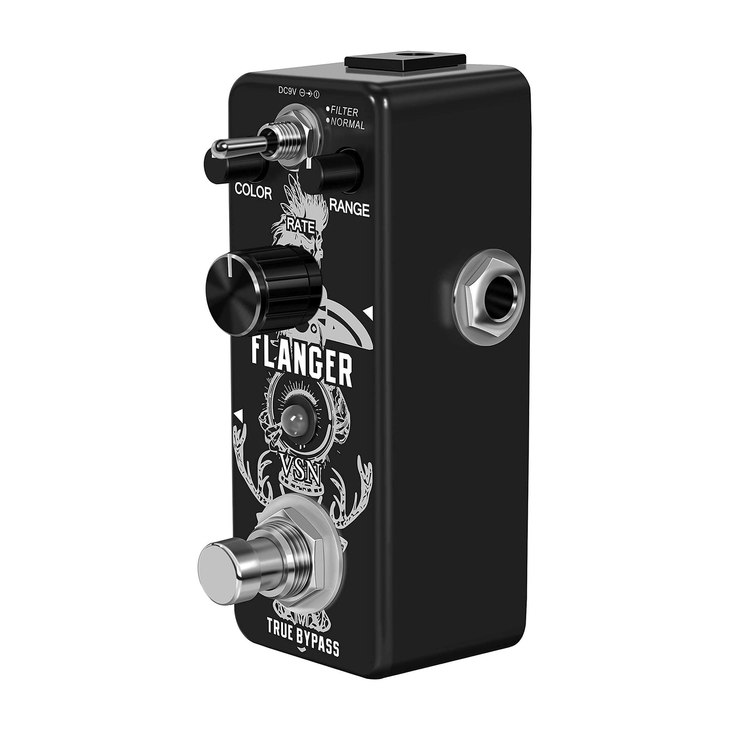 VSN Guitar Flanger Pedal for Analog Flanger Effect Pedals Classic Metallic Flanger Sounds Effect As Ture Tone 2 Modes Best Retro Sound Effect